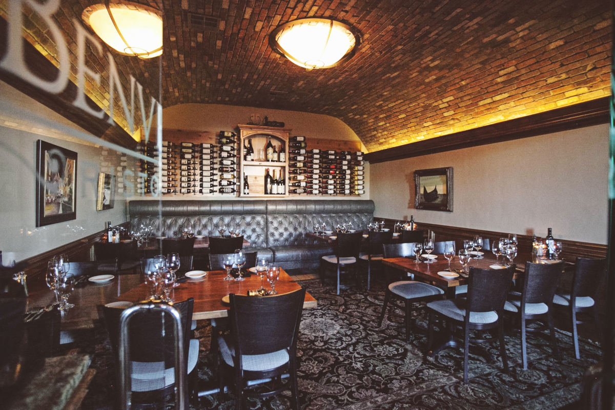 The Red Room private dining space at Benvenuti's